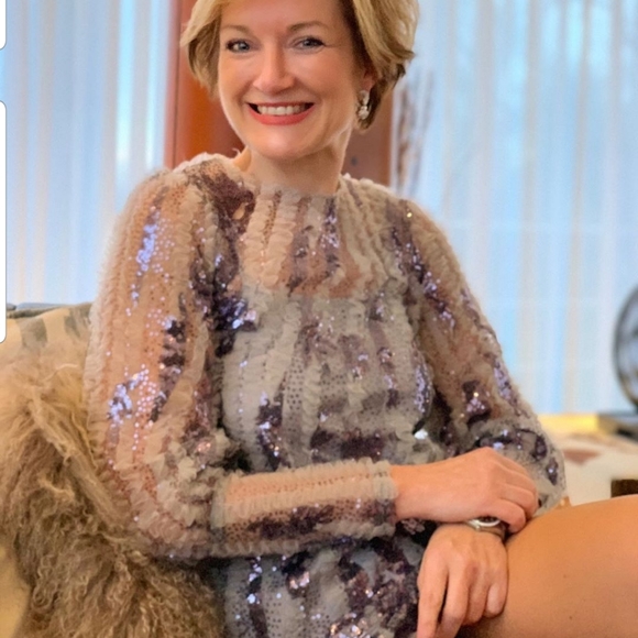 Zara limited edition sequin and tulled dress - Picture 7 of 8